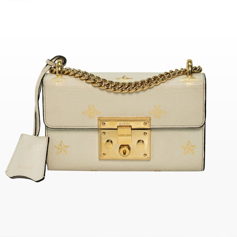 Gucci Padlock White Handbag