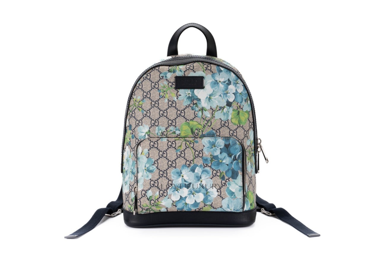 Balo Gucci Blooms GG Supreme màu xanh